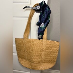 Elegant Draper James Woven Tote Bag